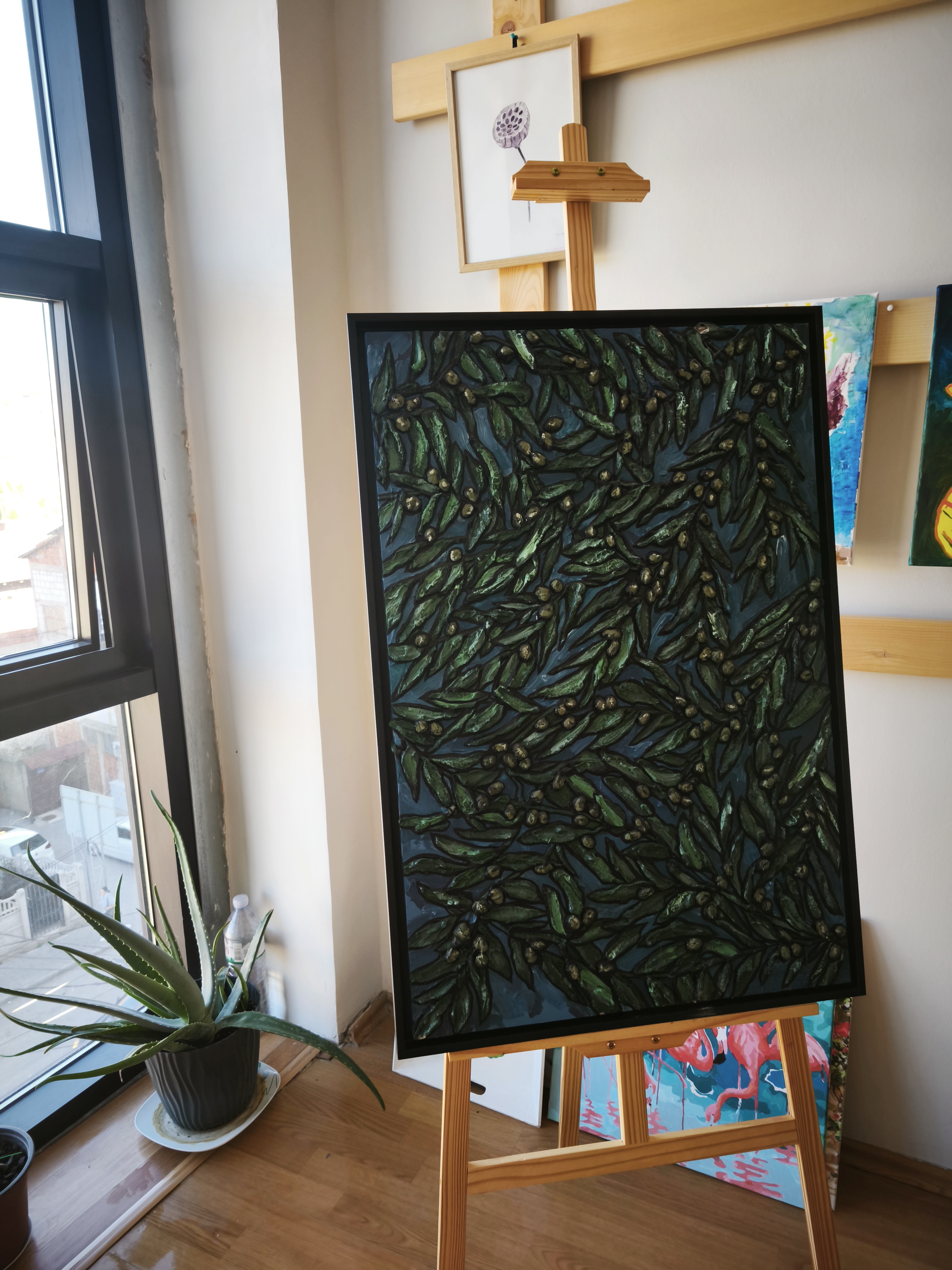 Elsa Hoti olive branch painting